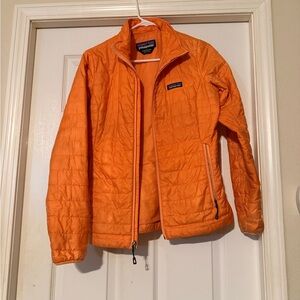 Patagonia Bright Orange Quilted Jacket